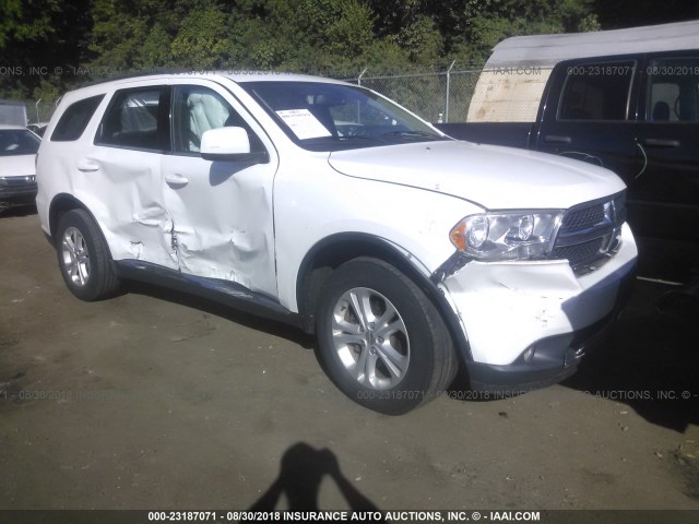 1C4RDJAG1DC683179 - 2013 DODGE DURANGO SXT WHITE photo 1