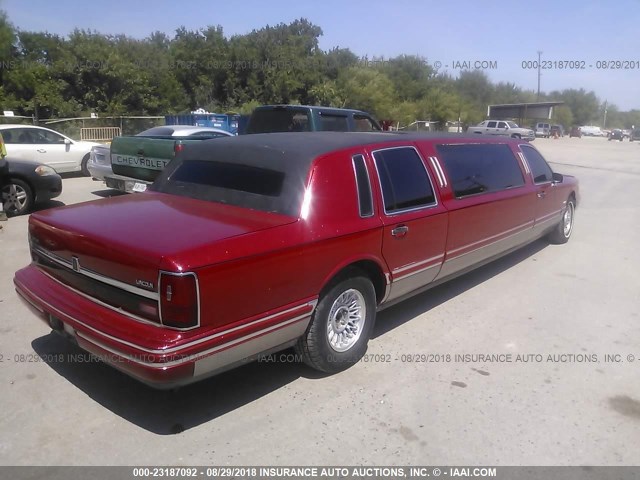 1LNLM81W0RY652694 - 1994 LINCOLN TOWN CAR EXECUTIVE MAROON photo 4