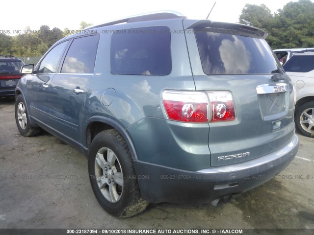 1GKEV33D39J167200 - 2009 GMC ACADIA SLT-2 BLUE photo 3