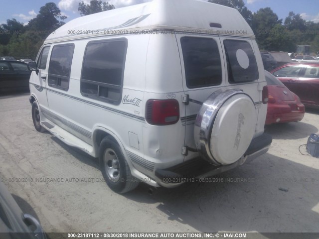 2B6HB21Y9TK100358 - 1996 DODGE RAM VAN B2500 WHITE photo 3