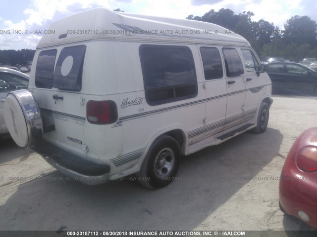 2B6HB21Y9TK100358 - 1996 DODGE RAM VAN B2500 WHITE photo 4