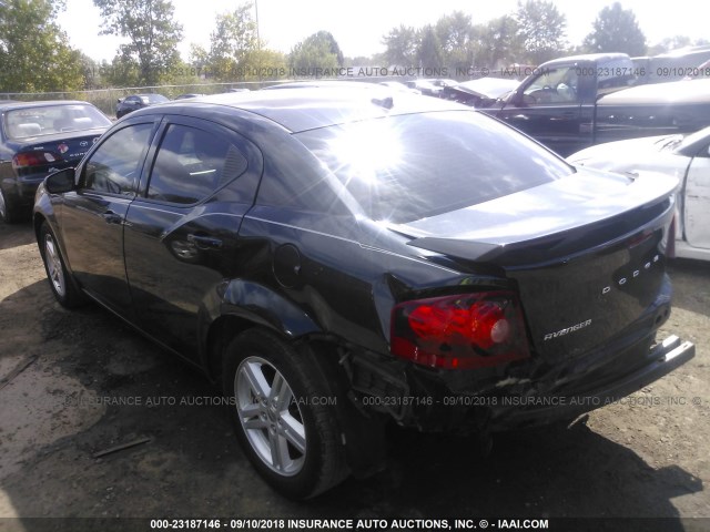 1B3BD1FB0BN501831 - 2011 DODGE AVENGER MAINSTREET BLACK photo 3