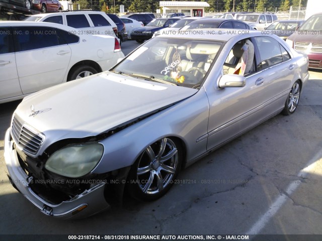 WDBNG70J62A294308 - 2002 MERCEDES-BENZ S 430 SILVER photo 2