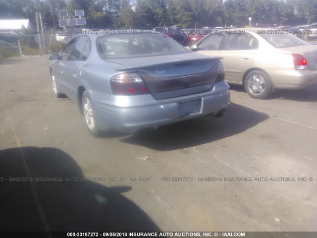 1G2HY52K334168112 - 2003 PONTIAC BONNEVILLE SLE Light Blue photo 3