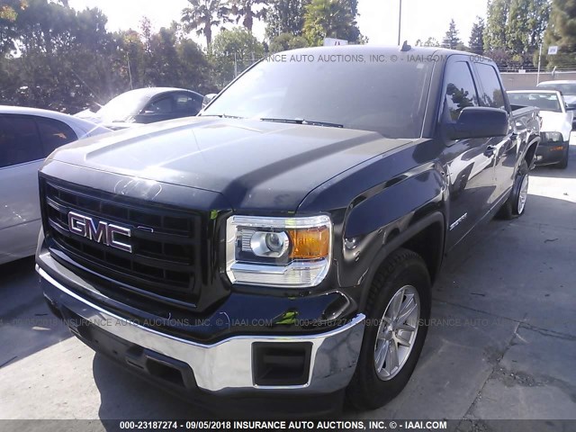 3GTP1UEC4EG356847 - 2014 GMC SIERRA C1500 SLE BLACK photo 2