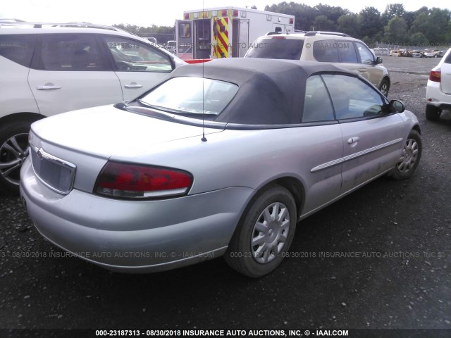 1C3EL45X25N639621 - 2005 CHRYSLER SEBRING SILVER photo 4