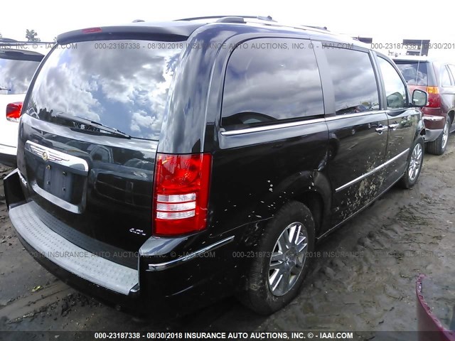 2A8HR64XX8R644716 - 2008 CHRYSLER TOWN & COUNTRY LIMITED BLACK photo 4