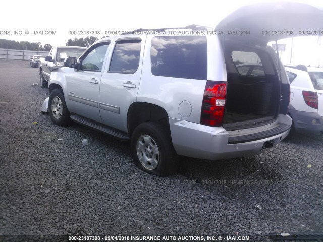 1GNSCAE01DR340832 - 2013 CHEVROLET TAHOE C1500  LS SILVER photo 3