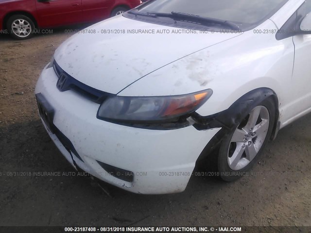 2HGFG12827H511294 - 2007 HONDA CIVIC EX 白色 照片 6