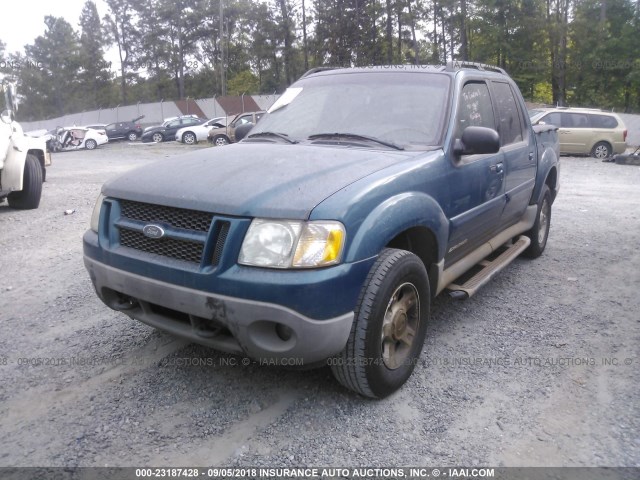 1FMZU67E21UC63841 - 2001 FORD EXPLORER SPORT TR  BLUE photo 2