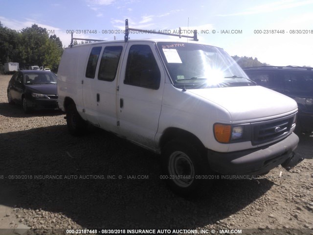 1FTNE24L93HB30324 - 2003 FORD ECONOLINE E250 VAN WHITE photo 1