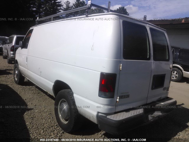 1FTNE24L93HB30324 - 2003 FORD ECONOLINE E250 VAN WHITE photo 3