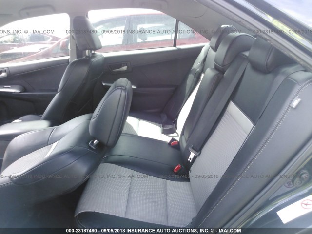4T1BF1FK0CU614660 - 2012 TOYOTA CAMRY SE/LE/XLE BLACK photo 8