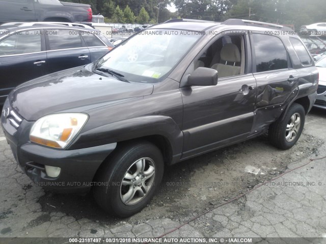 KNDJF723667215269 - 2006 KIA NEW SPORTAGE  BROWN photo 2