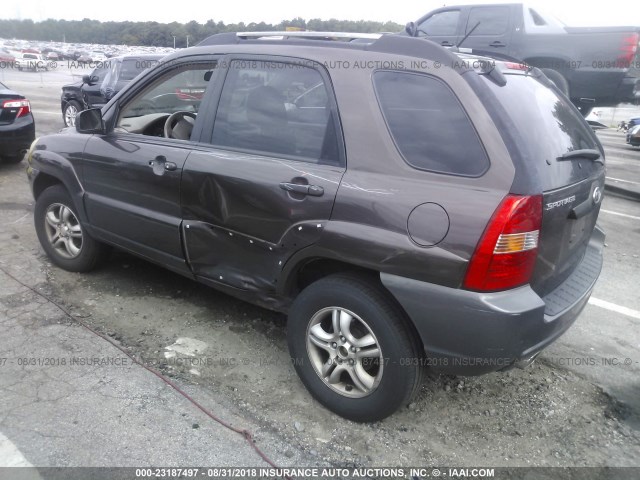 KNDJF723667215269 - 2006 KIA NEW SPORTAGE  BROWN photo 3