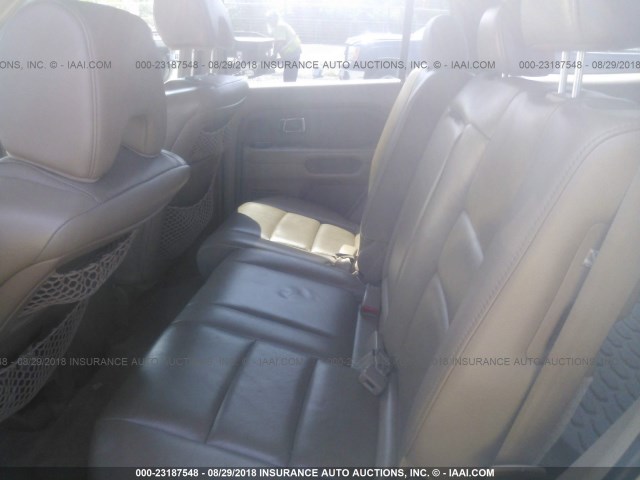 5FNYF28677B014012 - 2007 HONDA PILOT EXL TAN photo 8