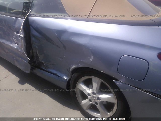 4T1FA38P96U072158 - 2006 TOYOTA CAMRY SOLARA SE/SLE ლურჯი ფოტო 6