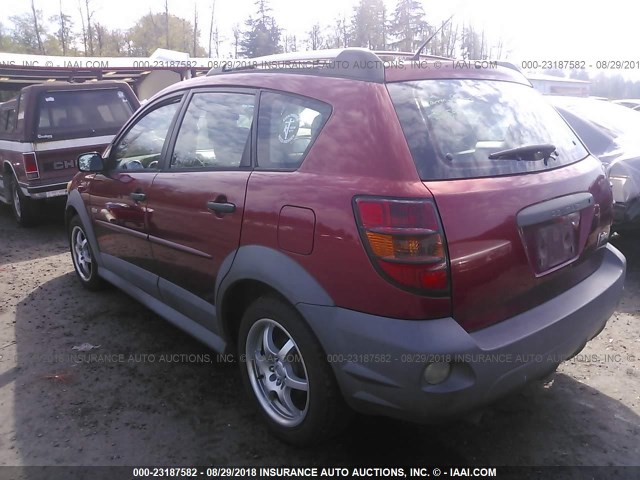 5Y2SL62884Z419656 - 2004 PONTIAC VIBE RED photo 3