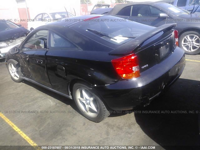 JTDDY38T620056862 - 2002 TOYOTA CELICA GT-S BLACK photo 3