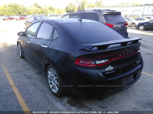 1C3CDFCH3DD133487 - 2013 DODGE DART LIMITED/R/T BLACK photo 3