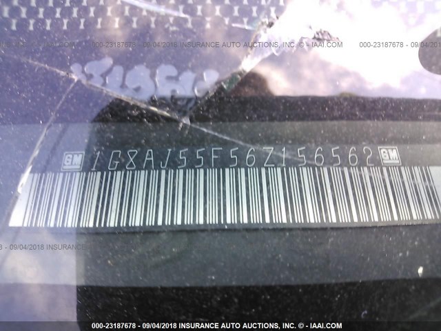 1G8AJ55F56Z156562 - 2006 SATURN ION LEVEL 2 白色 照片 9