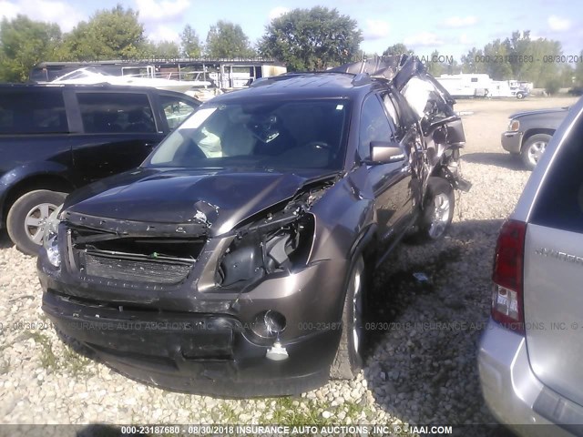 1GKER23797J164436 - 2007 GMC ACADIA SLT-1 BROWN photo 2