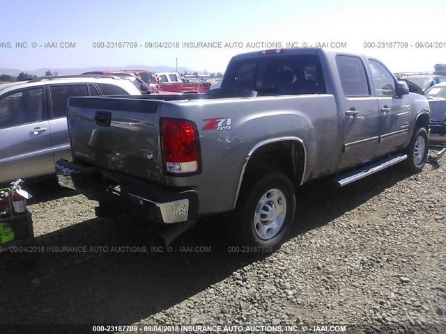 1GTHK63669F135011 - 2009 GMC SIERRA K2500 SLT GRAY photo 4