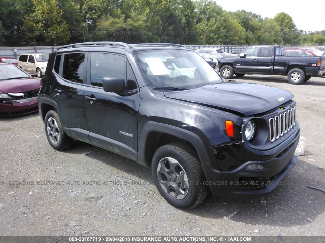 ZACCJBAB1HPG62651 - 2017 JEEP RENEGADE SPORT BLACK photo 1