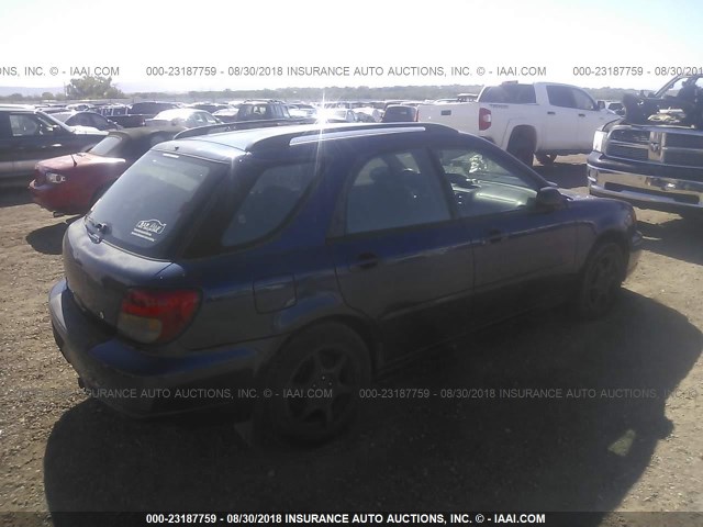 JF1GG65583G800743 - 2003 SUBARU IMPREZA TS BLUE photo 4