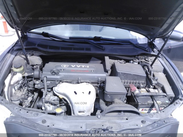 4T1BE46K27U033302 - 2007 TOYOTA CAMRY NEW GENERAT CE/LE/XLE/SE GRAY photo 10