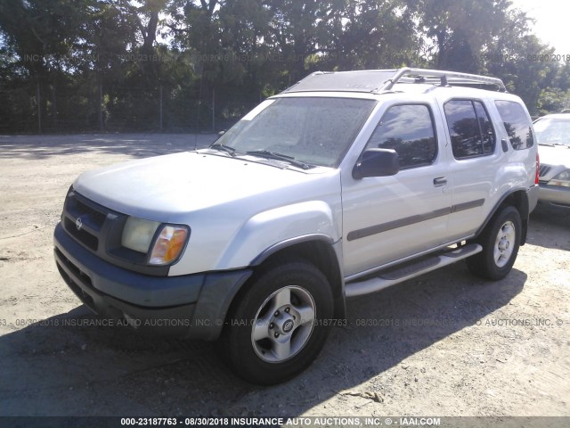 5N1ED28T81C586396 - 2001 NISSAN XTERRA SILVER photo 2