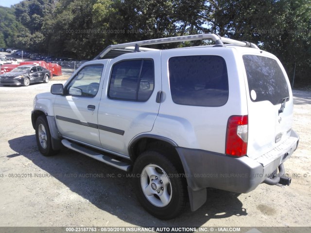 5N1ED28T81C586396 - 2001 NISSAN XTERRA SILVER photo 3