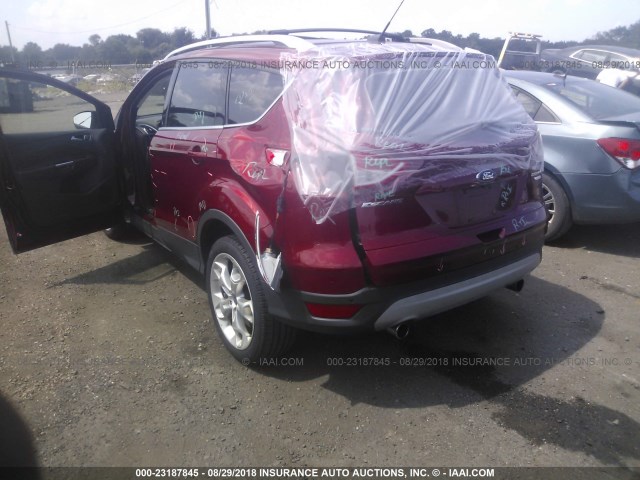 1FMCU9J90DUB06395 - 2013 FORD ESCAPE TITANIUM RED photo 3