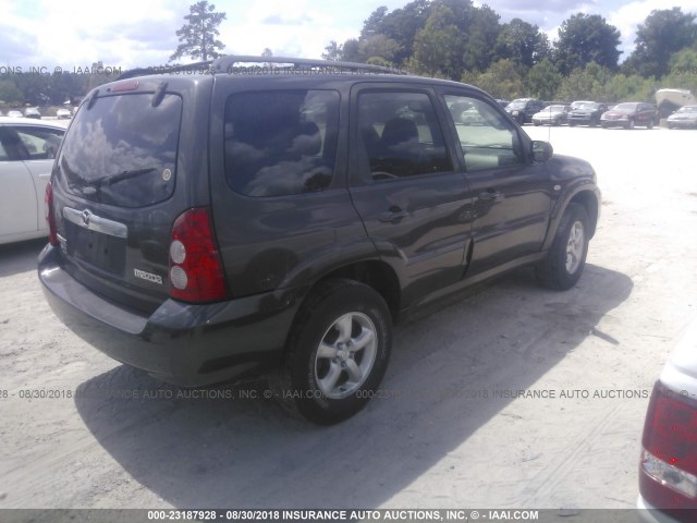 4F2CZ94136KM18110 - 2006 MAZDA TRIBUTE S GRAY photo 4