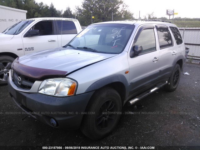 4F2YU06121KM57972 - 2001 MAZDA TRIBUTE DX 银色 照片 2