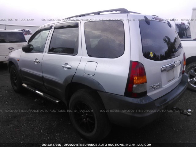 4F2YU06121KM57972 - 2001 MAZDA TRIBUTE DX SILVER photo 3