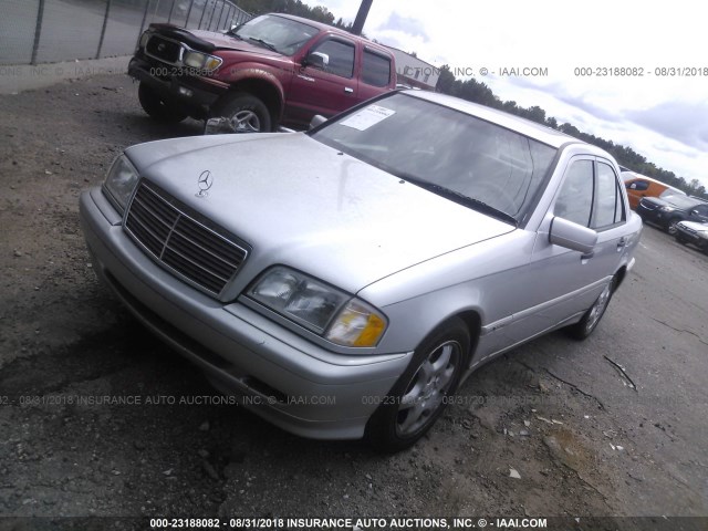 WDBHA29G5YA858807 - 2000 MERCEDES-BENZ C 280 SILVER photo 2