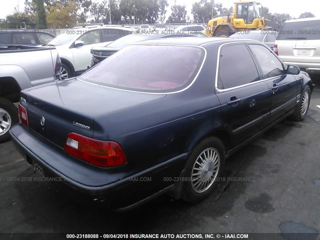 JH4KA7661NC010678 - 1992 ACURA LEGEND L BLUE photo 4