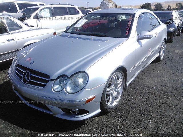 WDBTJ72H68F248363 - 2008 MERCEDES-BENZ CLK 550 SILVER photo 6