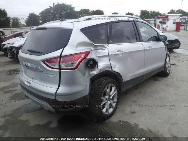 1FMCU0J98FUA91126 - 2015 FORD ESCAPE TITANIUM SILVER photo 4