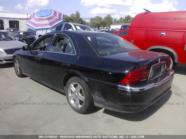 1LNHM87A12Y632025 - 2002 LINCOLN LS 黑色 照片 3