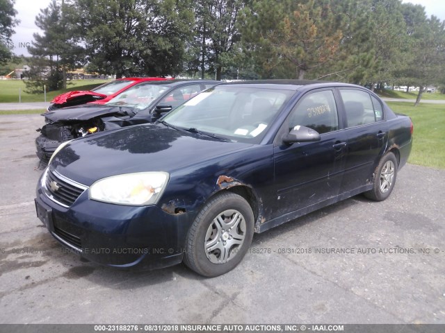 1G1ZS58F67F214367 - 2007 CHEVROLET MALIBU LS 蓝色 照片 2
