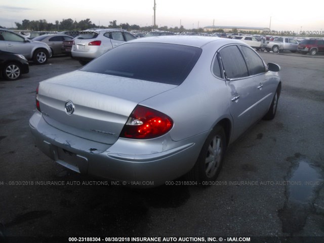 2G4WC532851215354 - 2005 BUICK LACROSSE CX SILVER photo 4