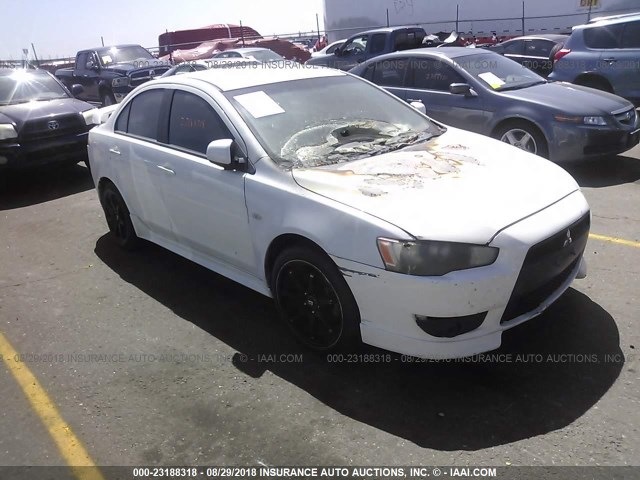 JA3AU86W19U007708 - 2009 MITSUBISHI LANCER GTS WHITE photo 1