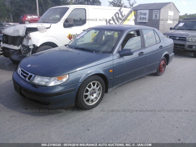 YS3ED48E4X3030864 - 1999 SAAB 9-5 BLUE photo 2