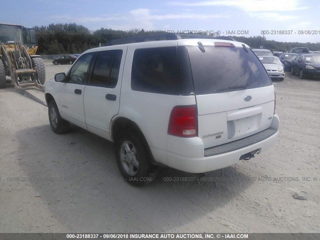 1FMZU73E05UA95165 - 2005 FORD EXPLORER XLT/XLT SPORT/NBX 白色 照片 3