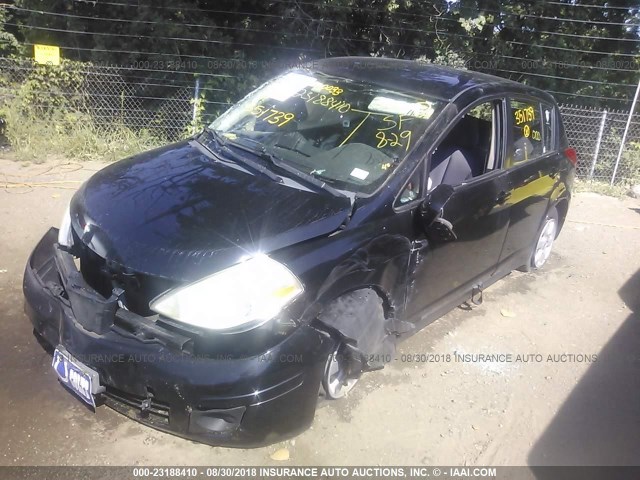 3N1BC13E37L351739 - 2007 NISSAN VERSA S/SL BLACK photo 2