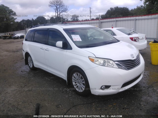 5TDYK3DC2BS106372 - 2011 TOYOTA SIENNA XLE/LIMITED WHITE photo 1