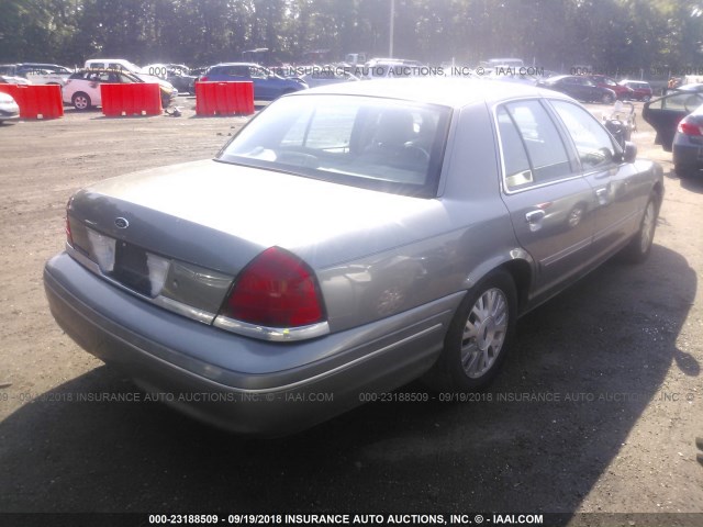 2FAFP74W34X150114 - 2004 FORD CROWN VICTORIA LX GRAY photo 4