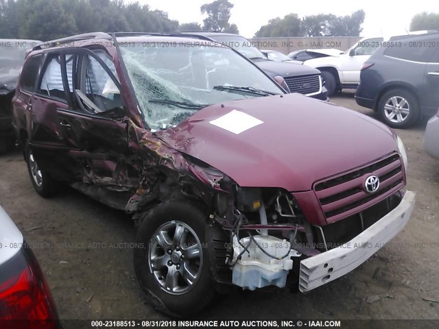 JTEHP21A070192222 - 2007 TOYOTA HIGHLANDER SPORT RED photo 1